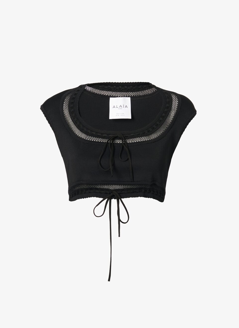 EDITION 1993 CROPPED SLEEVELESS TOP EDITION 1993 CROPPED SLEEVELESS TOP - maison-alaia.com